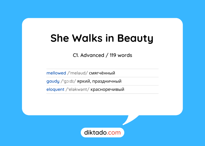 She Walks in Beauty