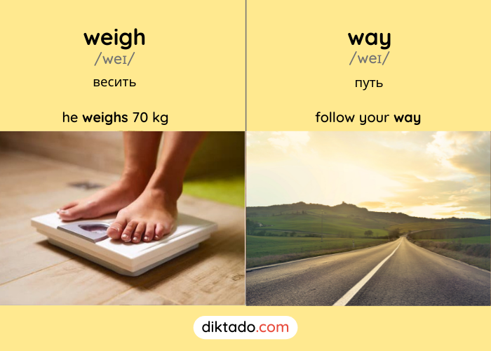 Weigh — way